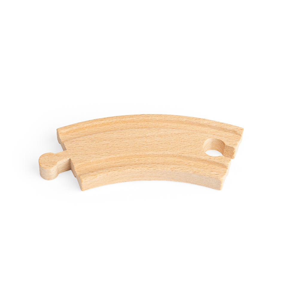 Short Curves Wooden Train Track Pack of 4 – Compatible with Bigjigs Rail