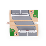 Wooden Level Crossing – Compatible Train Track Accessory for Kids