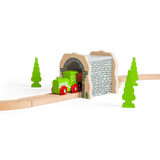 Grey Stone Tunnel – Wooden Train Track Accessory for Wooden Railway Sets