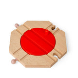 4 Way Turntable – Wooden Train Set Accessory Compatible with Major Brands