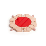 8 Way Wooden Train Turntable – Compatible with Bigjigs Rail Tracks