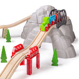 Rocky Mountain Wooden Train Expansion Pack – 12 Piece Railway Accessory Set