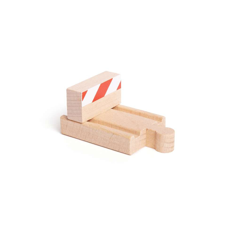 Wooden Train Track Buffers – Pack of 6 Compatible with Bigjigs Railway