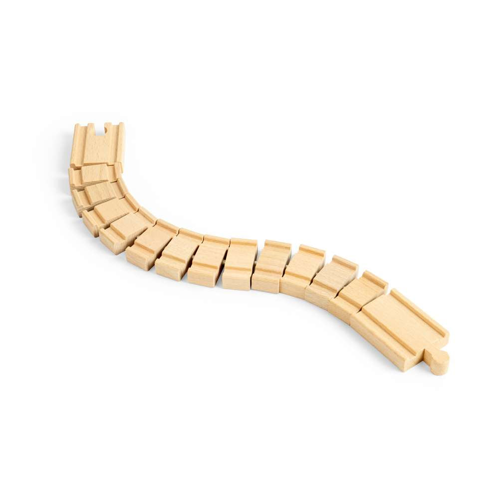Crazy Wooden Train Track (Pack of 2) – Compatible with Wooden Railways