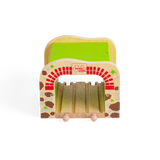 Double Tunnel Wooden Train Accessory – Compatible with Wooden Railway Sets