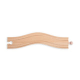 Wavy Track Pack of 2 – Wooden Railway Curved Track for Train Sets