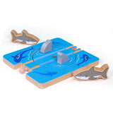 Shark Attack Wooden Train Track – Compatible with Wooden Railway Sets