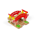 Wooden Lifting Bridge for Train Sets – Railway Accessory, FSC Certified