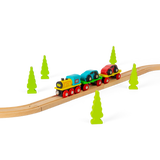 Wooden Car Loader with Cars & Ramp – Compatible Wooden Train Accessory