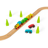 Wooden Car Loader with Cars & Ramp – Compatible Wooden Train Accessory