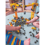 Wooden Crane Construction Set for Kids Compatible with Wooden Railways