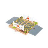 Level Crossing – Wooden Train Track Accessory for Wooden Railway Sets