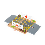 Level Crossing – Wooden Train Track Accessory for Wooden Railway Sets