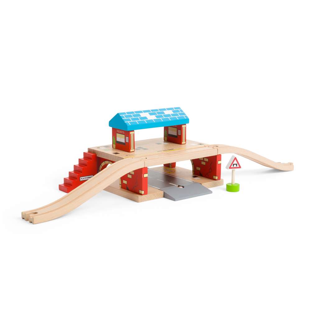 London Overground Station Wooden Train Toy – Compatible with Train Sets