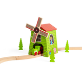 Country Windmill – Wooden Train Set Accessory, Compatible with Railways