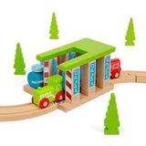 Wooden Train Washer – Toy Train Accessory for Wooden Railway Sets