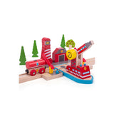 Fire Sea Rescue Wooden Train Accessory – Compatible with Wooden Railways