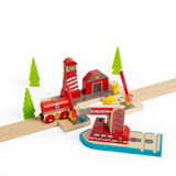 Fire Sea Rescue Wooden Train Accessory – Compatible with Wooden Railways