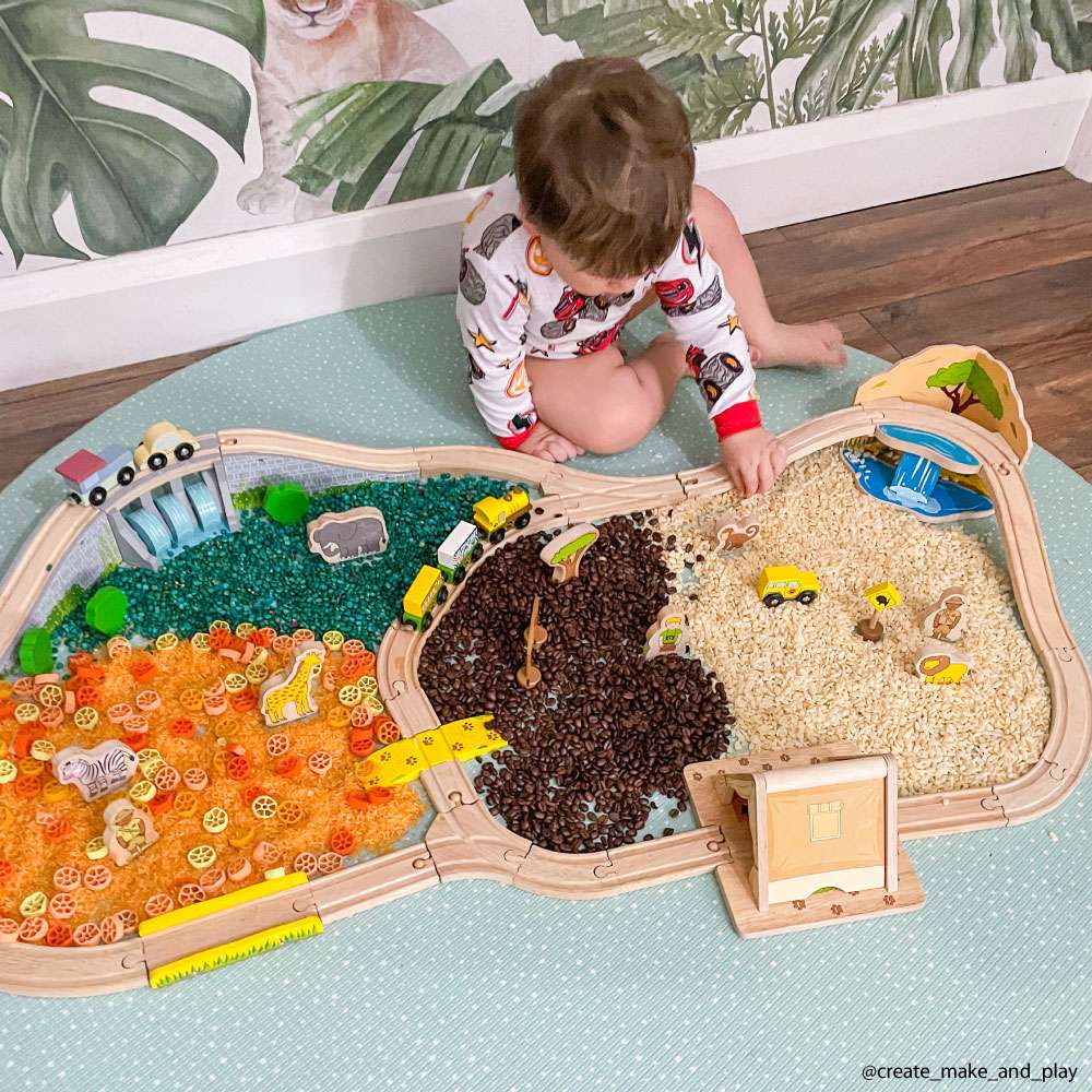 Waterfall Bridge Wooden Train Accessory – Fits All Wooden Railway Brands