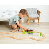 Barnyard Train Tunnel Accessory – Wooden Toy for Farm Railway Sets