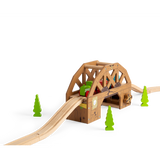 Rickety Bridge – Collapsing Wooden Train Track Accessory for Kids