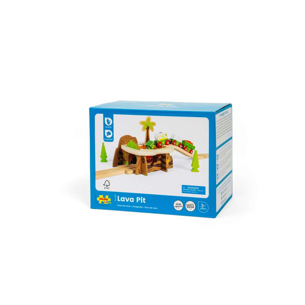 Lava Pit Wooden Train Set Accessory – Compatible with Wooden Railways