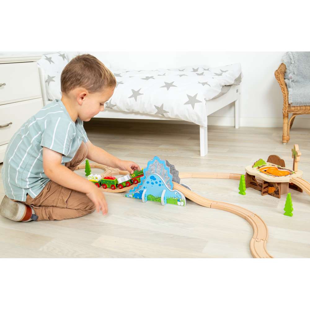 Dino Riser Tunnel – Dinosaur Train Set Accessory for Wooden Railways
