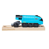 Mallard Battery Operated Wooden Train Engine – Compatible with Railway Sets