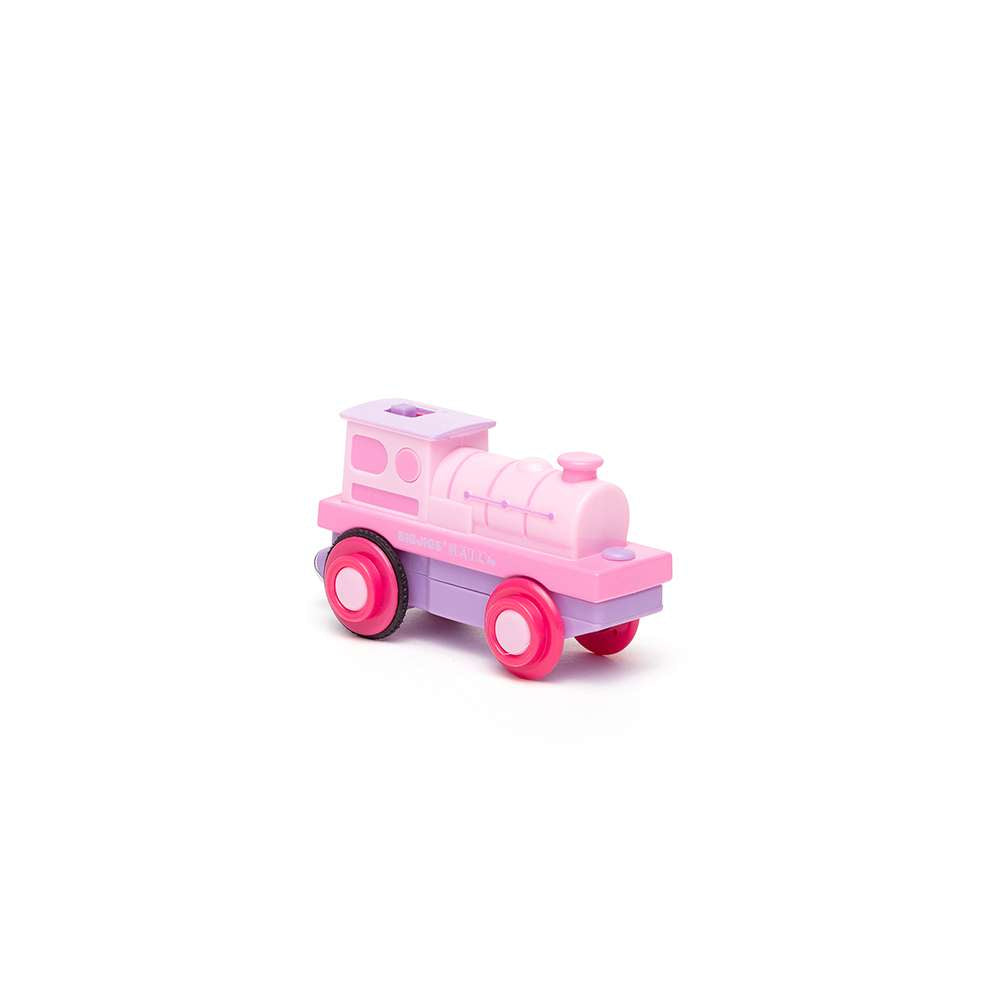 Powerful Pink Battery Operated Train Engine – Wooden Railway Compatible