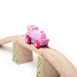 Powerful Pink Battery Operated Train Engine – Wooden Railway Compatible