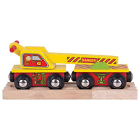 Crane Wagon for Wooden Train Sets – Compatible Magnetic Toy Railway