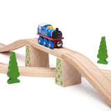 Bluebell Heritage Wooden Train – Compatible with Major Wooden Railway Sets