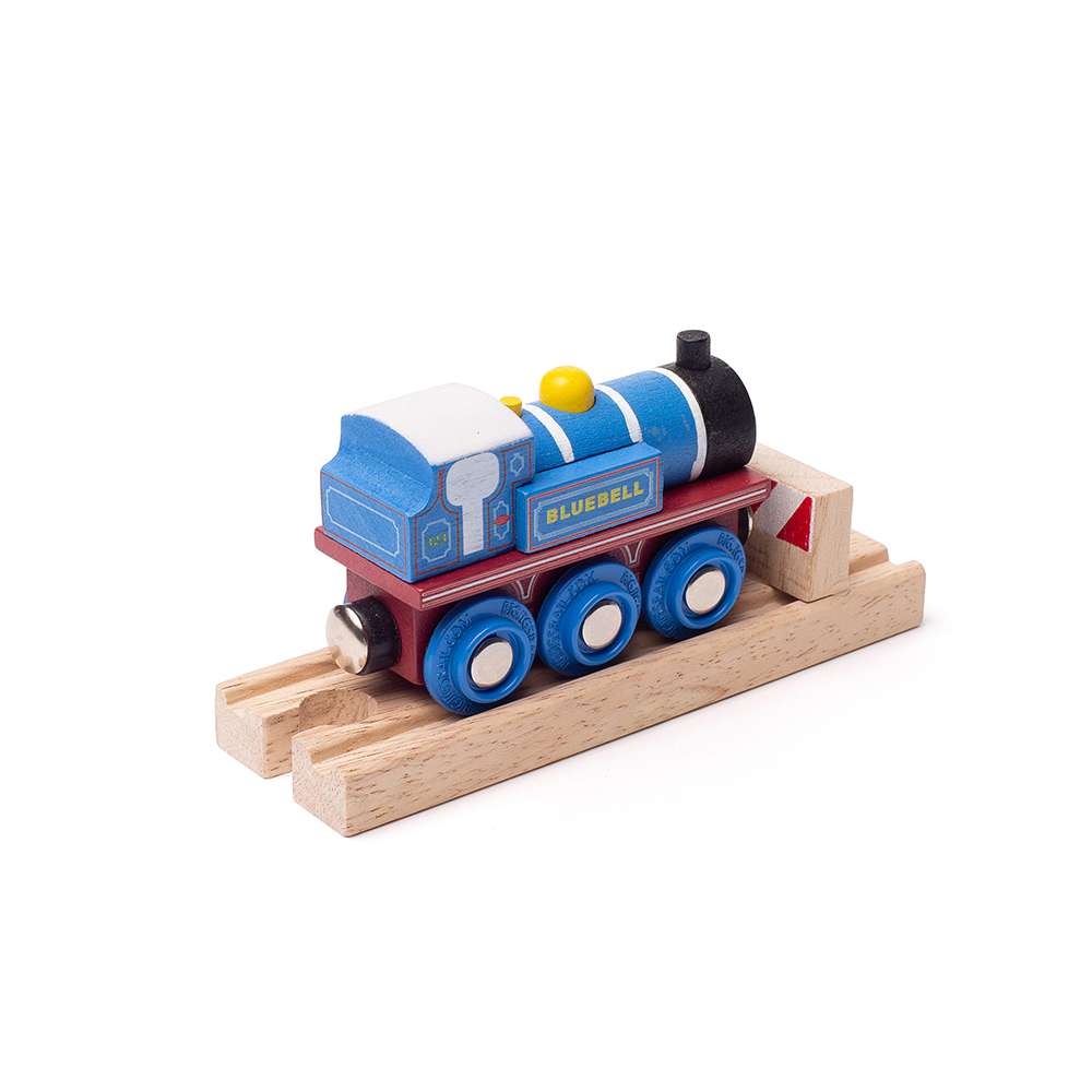 Bluebell Heritage Wooden Train – Compatible with Major Wooden Railway Sets