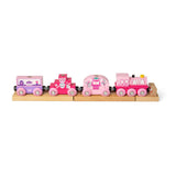 Princess Train – Pink Wooden Toy Train Set for Kids, Compatible with Major Brands