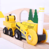 Stephenson's Rocket Engine Toy – Wooden Heritage Train for Kids Compatible