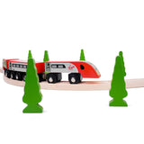 Virgin Trains Pendolino Toy Train – Wooden Railway Engine & Carriage Set