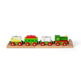 Dinosaur Railway Engine & Carriages – Wooden Train Set Compatible Toy