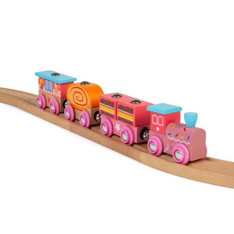 Sweetland Express Wooden Train – Compatible with Wooden Railway Tracks