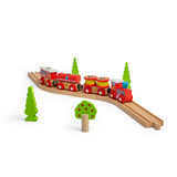 Bigjigs Fire & Rescue Train – Wooden Railway Compatible Emergency Toy