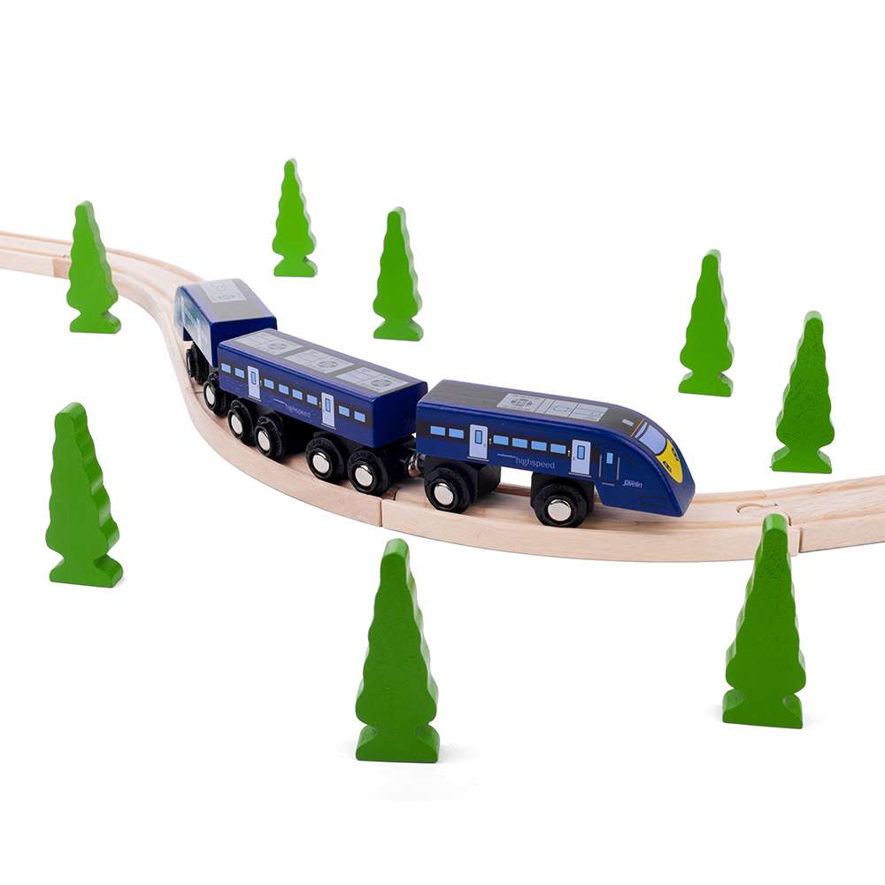 High Speed One Wooden Train – Compatible with Wooden Railway Sets