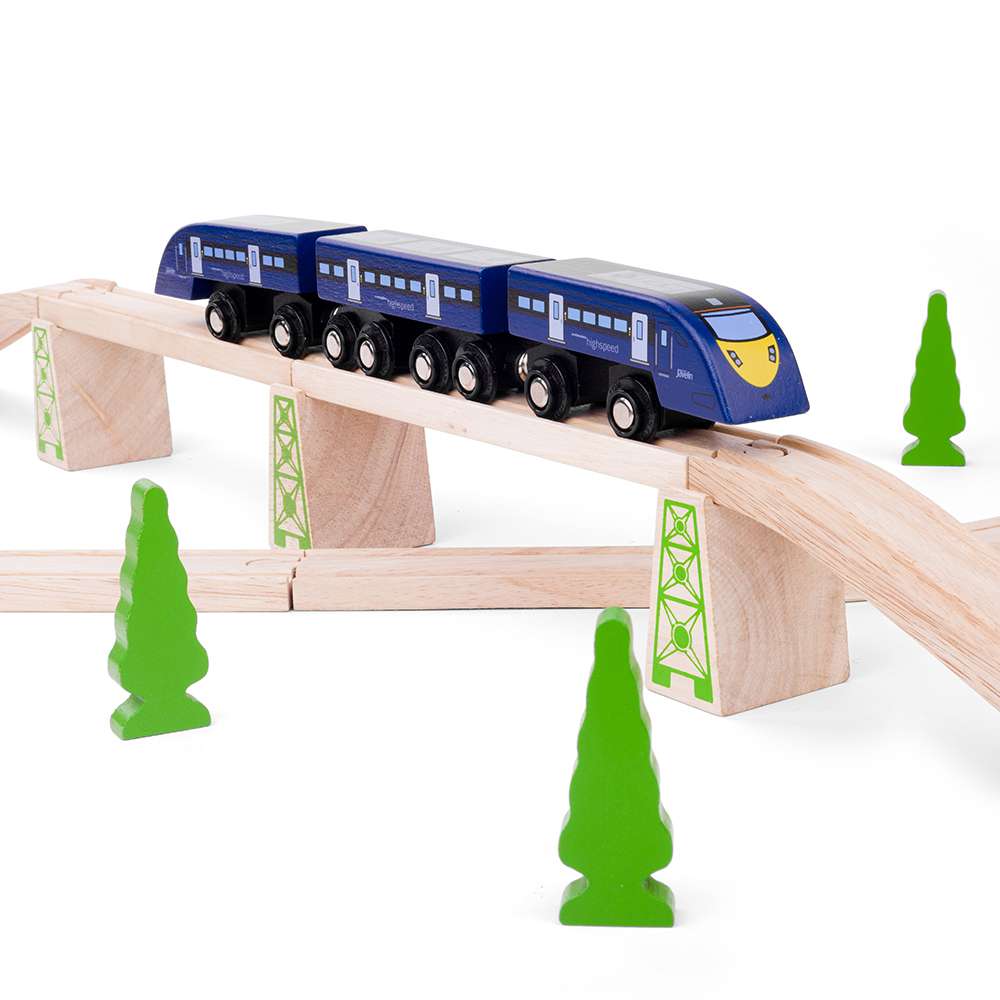 High Speed One Wooden Train – Compatible with Wooden Railway Sets