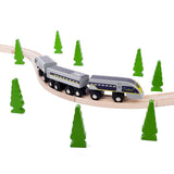 Eurostar e320 Wooden Toy Train – Compatible with All Wooden Railway Sets
