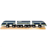 Eurostar e320 Wooden Toy Train – Compatible with All Wooden Railway Sets