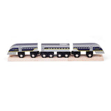 Eurostar e320 Wooden Toy Train – Compatible with All Wooden Railway Sets