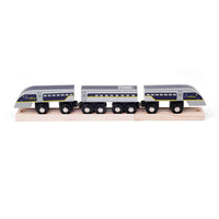 Eurostar e320 Wooden Toy Train – Compatible with All Wooden Railway Sets
