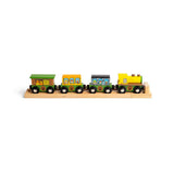 Wooden Safari Train with 3 Carriages – Compatible with Wooden Railways