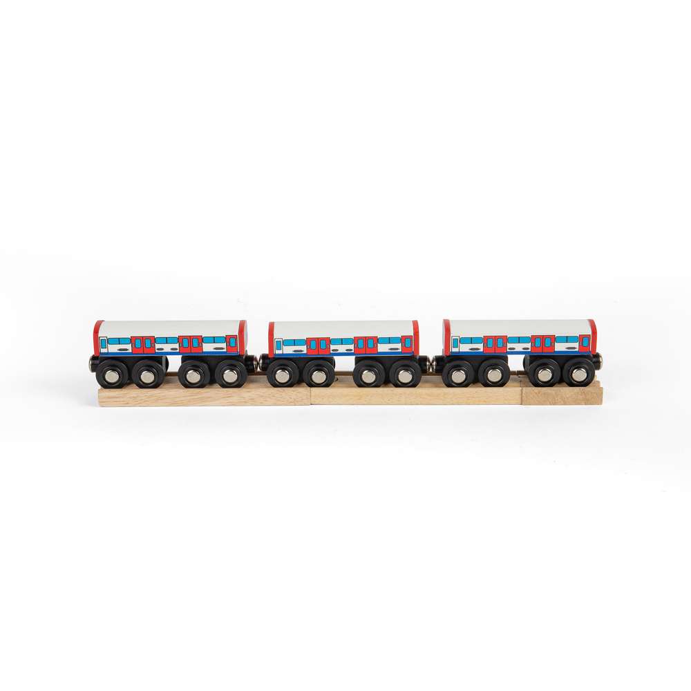 London Underground Train Toy – Wooden Replica for Train Sets & Railway Play