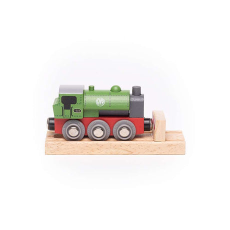GWR Saddle Tank Toy Train Engine – Wooden Railway Compatible, Green