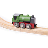 GWR Saddle Tank Toy Train Engine – Wooden Railway Compatible, Green