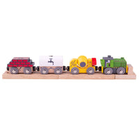 Construction Wooden Toy Train – Magnetic, Compatible, FSC Certified